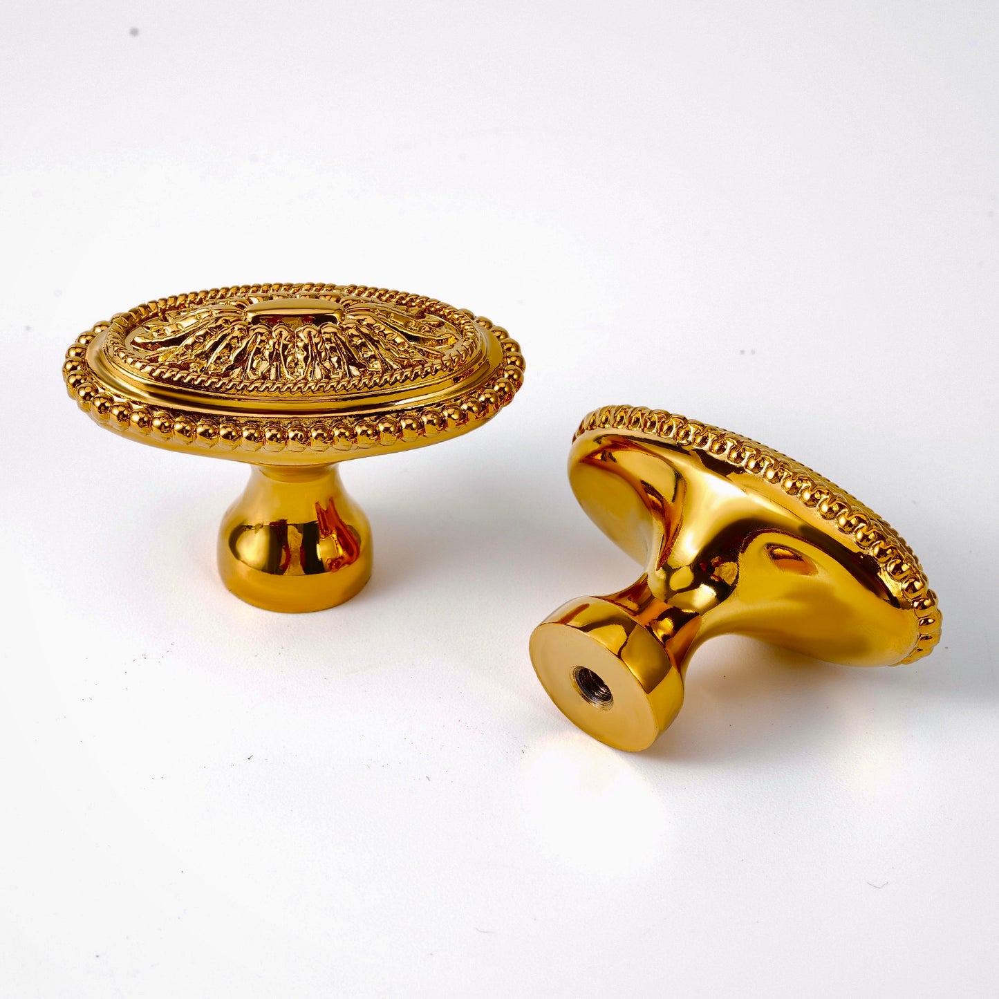 Oval Solid Brass Cabinet Knobs Gold Drawer Knob Antique Brass Cupboard Knob