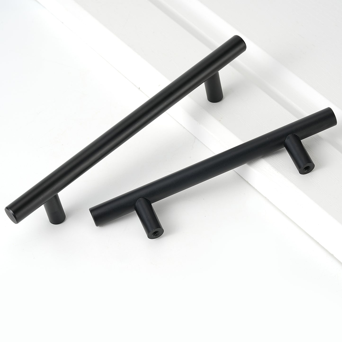 T Bar Pull Kitchen Cabinet Pull Drawer Pull in Black and Nickel
