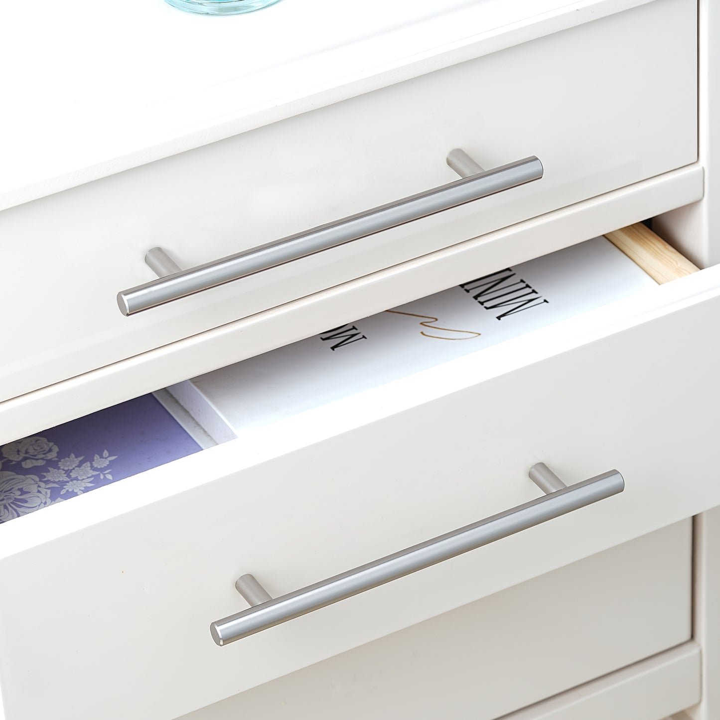 T Bar Pull Kitchen Cabinet Pull Drawer Pull in Black and Nickel