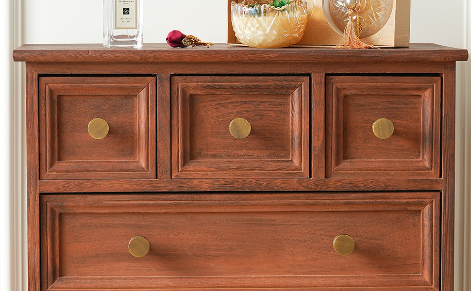 Solid Brass Drawer knobs Classic Cabinet Knobs in Antique Brass & Brass