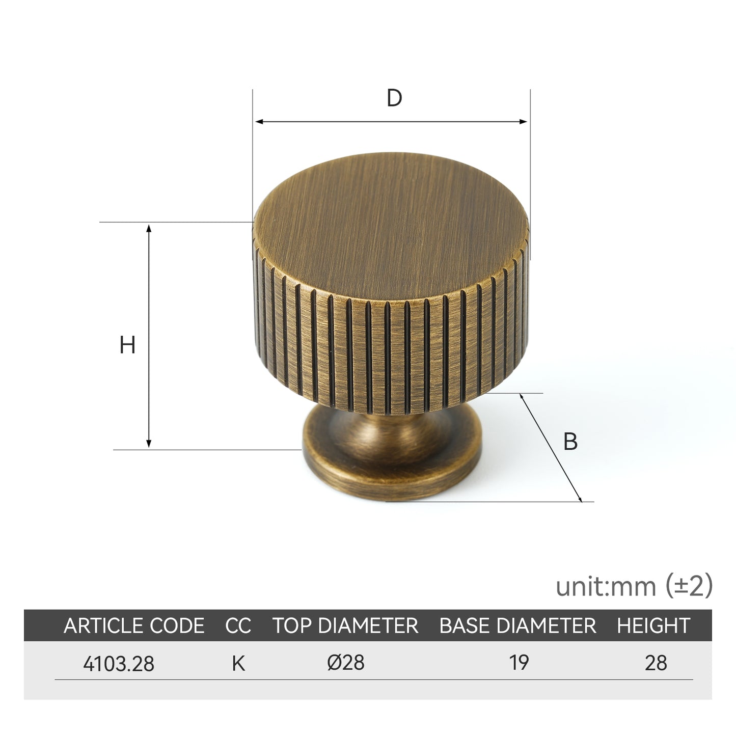 Solid Brass Drawer knobs Classic Cabinet Knobs in Antique Brass & Brass