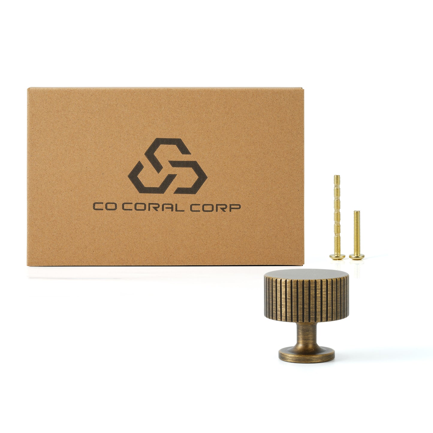 Solid Brass Drawer knobs Classic Cabinet Knobs in Antique Brass & Brass