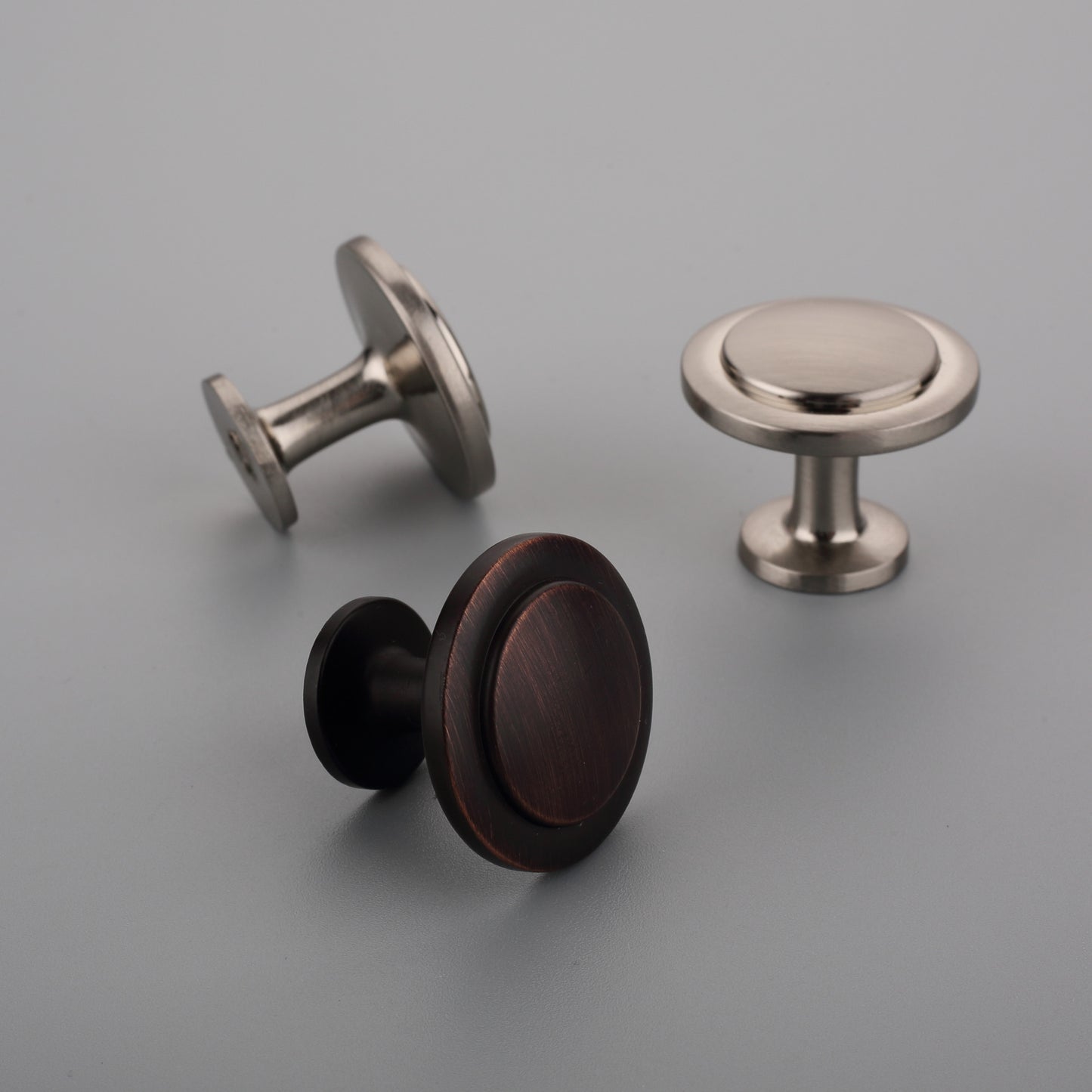 ø1.25" Modern Kitchen Cabinet Knobs in Black Brass Chrome Nickel ORB