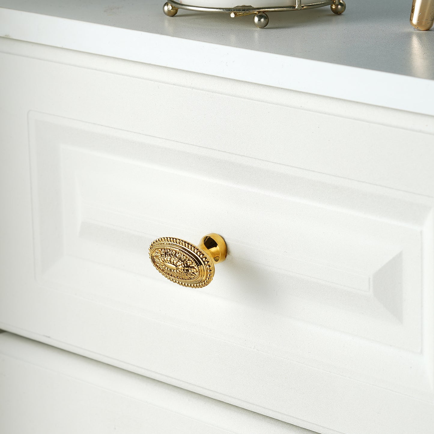 Oval Solid Brass Cabinet Knobs Gold Drawer Knob Antique Brass Cupboard Knob