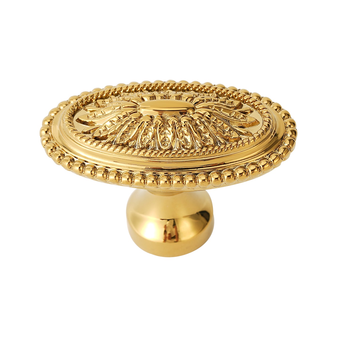 Oval Solid Brass Cabinet Knobs Gold Drawer Knob Antique Brass Cupboard Knob