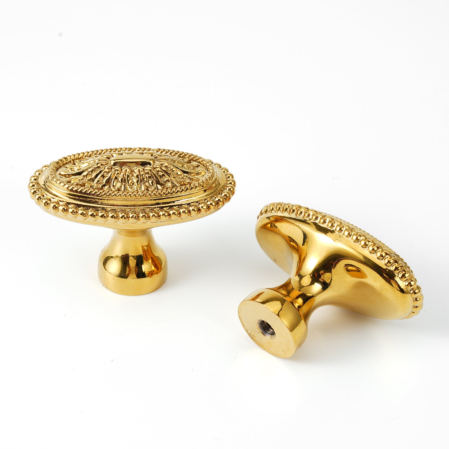 Oval Solid Brass Cabinet Knobs Gold Drawer Knob Antique Brass Cupboard Knob