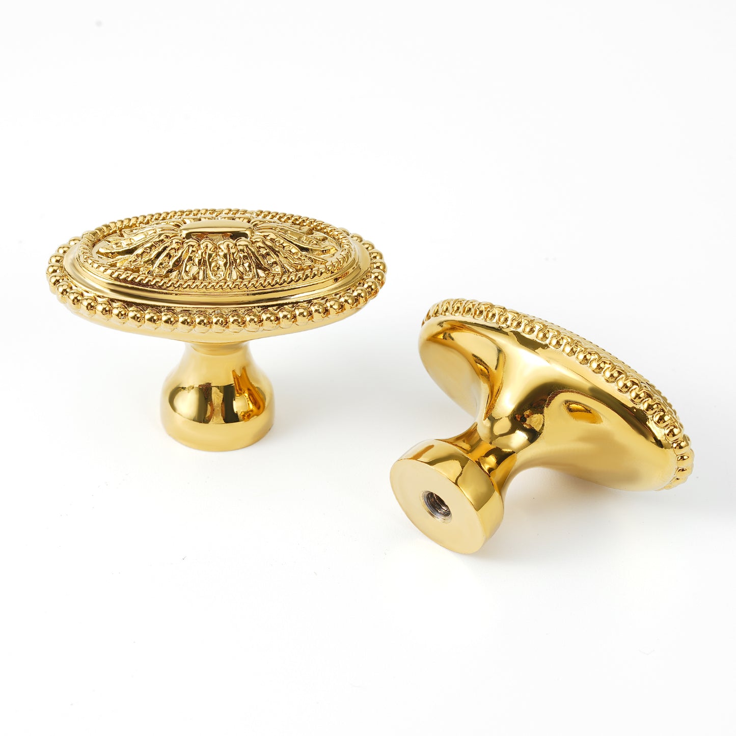 Oval Solid Brass Cabinet Knobs Gold Drawer Knob Antique Brass Cupboard Knob