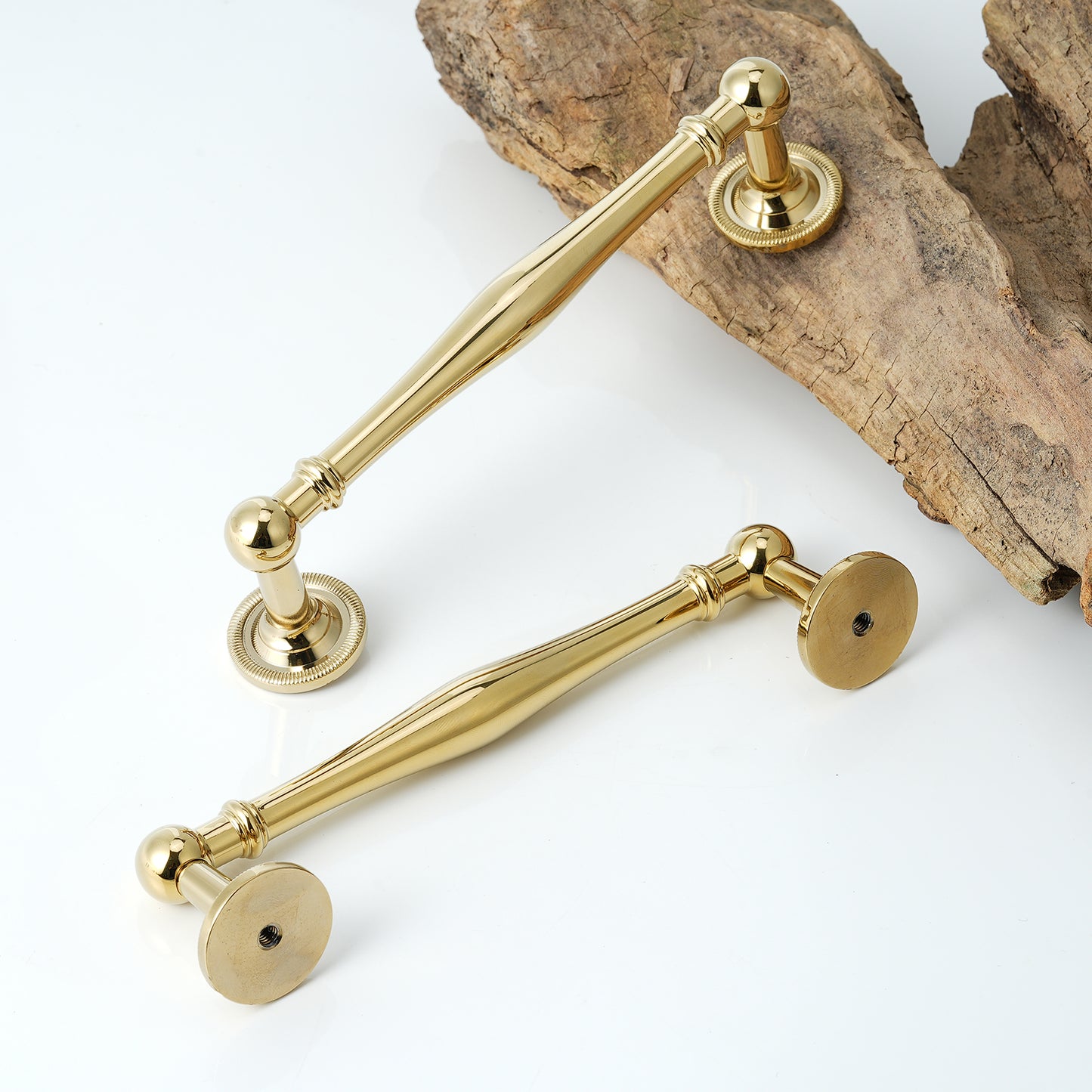 5" Hole Center Modern Solid Brass Cabinet Handle Pulls