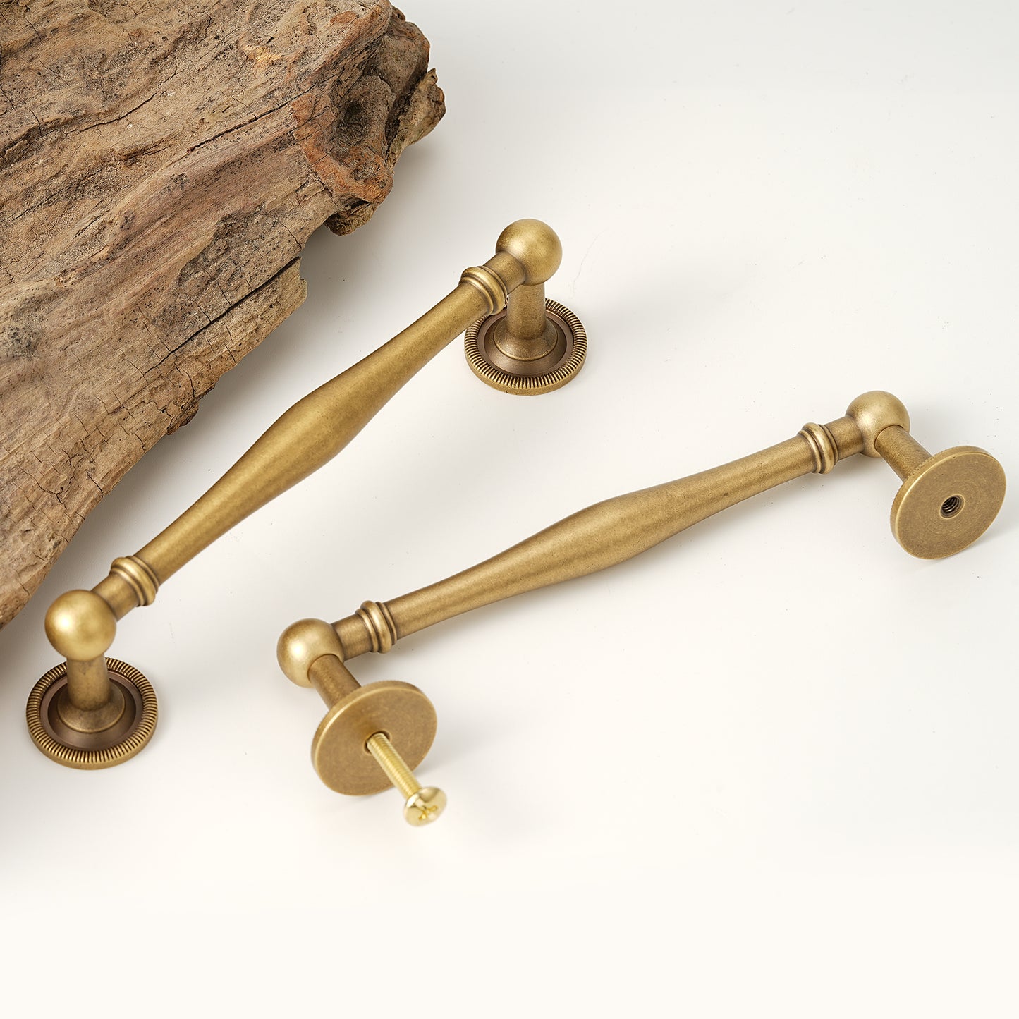 5" Hole Center Modern Solid Brass Cabinet Handle Pulls