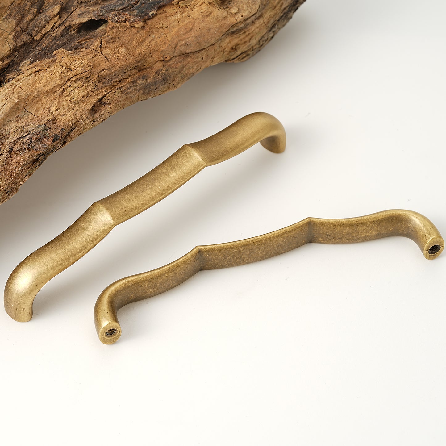 Bamboo Design Cabinet Pulls 5 Inch Hole Center Brass Drawer Pulls Unique Cabinet Handles