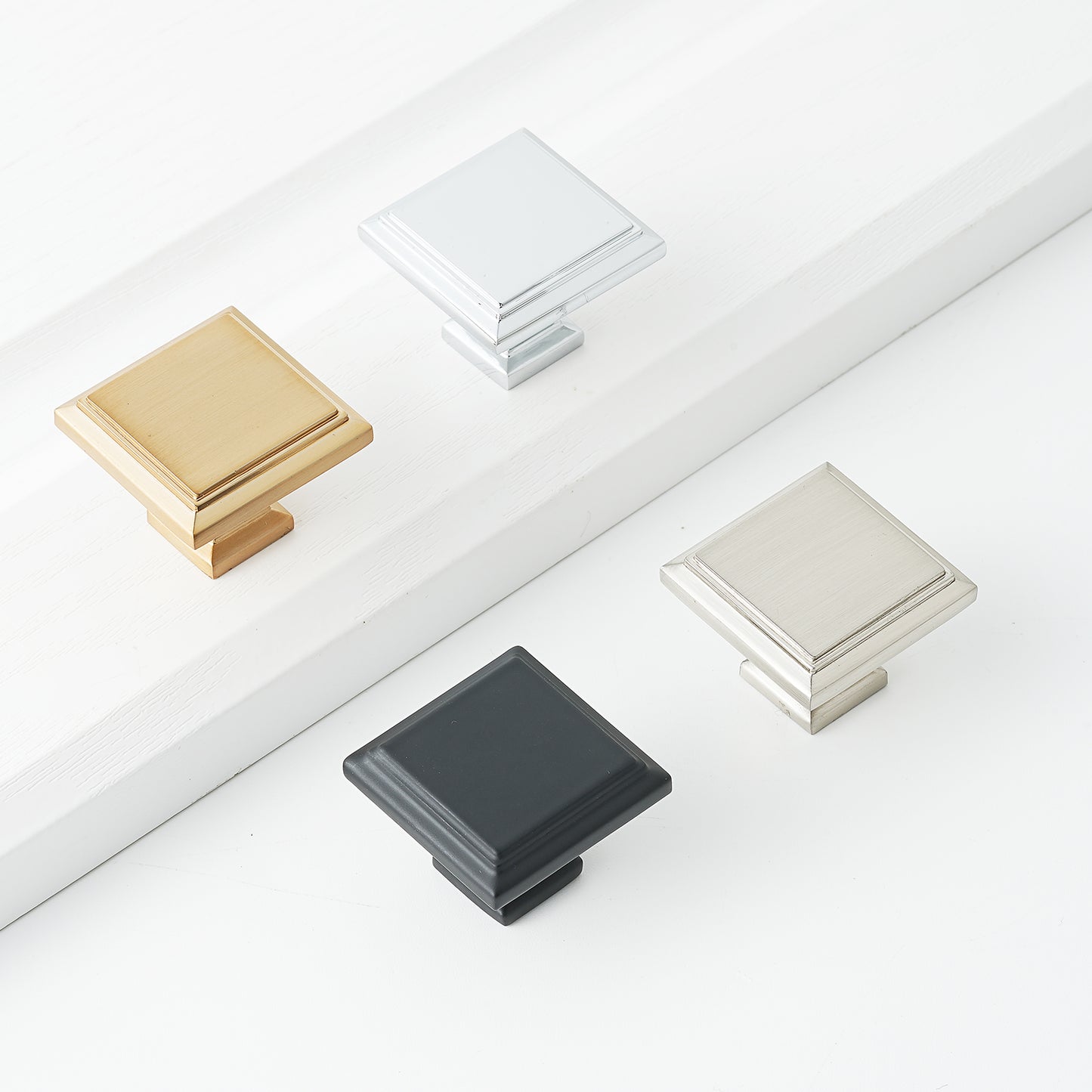 Square Cabinet Knobs Modern Door Pulls Hardware Handles