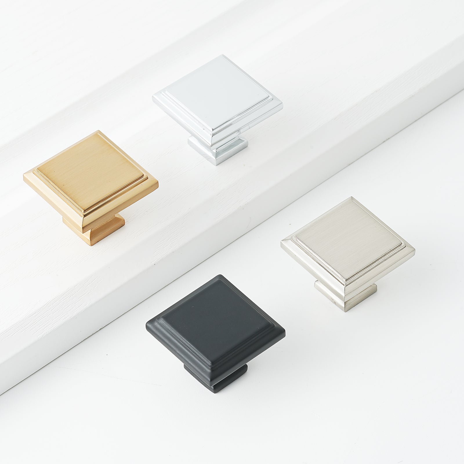 Square Cabinet Knobs Modern Door Pulls Hardware Handles