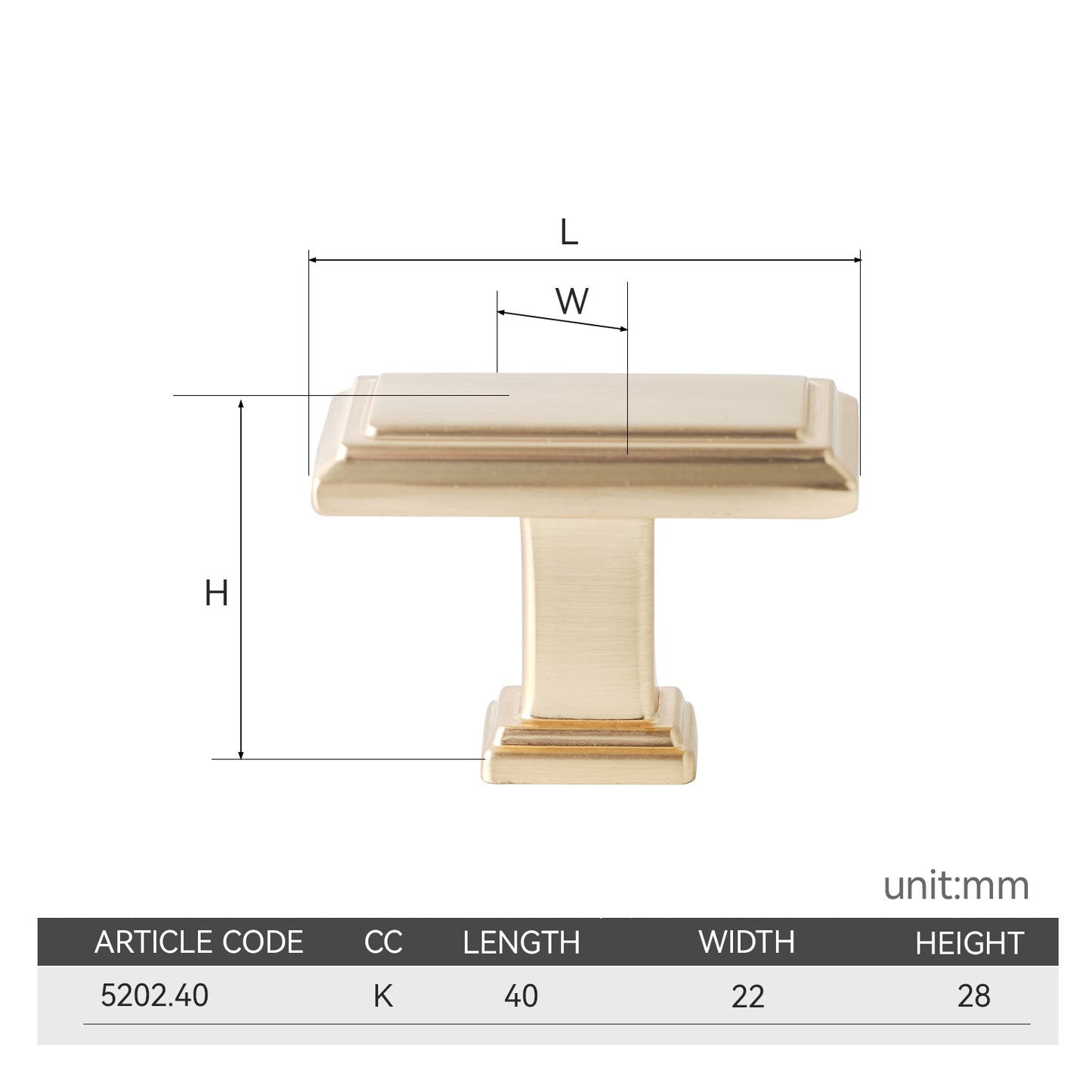 Rectangle Kitchen Cabinet Knobs Door Pulls Hardware Handles