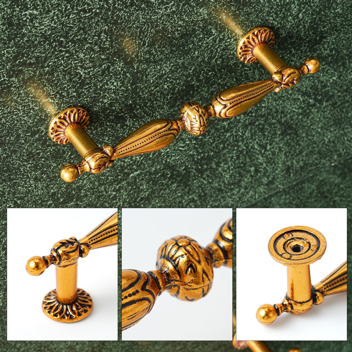 Ancient Bronze European Cabinet Knobs & Pulls