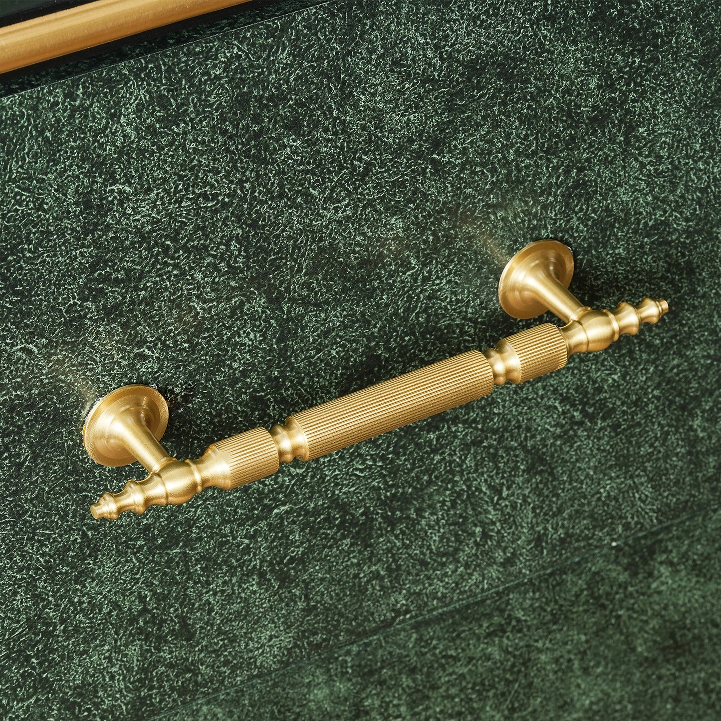 Luxury Brass Drawer Pulls Solid Brass Cabinet Pulls 5"/6.3" Hole Center