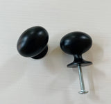 Oval Solid Zinc Alloy Cabinet Knobs for Kitchen and Bathroom